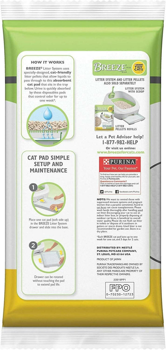 Tidy Cats Breeze Litter System Cat Pads 10 pad refills - Cat Litter & Waste Disposal 2