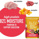 Tiki Cat Aloha Friends Chicken, Pumpkin & Beef Puree Grain-Free Wet Food For Cats (2.5 oz x 12 pouches)
