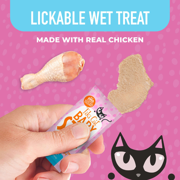 Tiki Cat Baby Stix Chicken in Creamy Gravy Wet Kitten Treats Jar (42 sachets) - Cat Treats 2