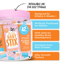 Tiki Cat Baby Stix Chicken in Creamy Gravy Wet Kitten Treats Jar (42 sachets) - Cat Treats 3