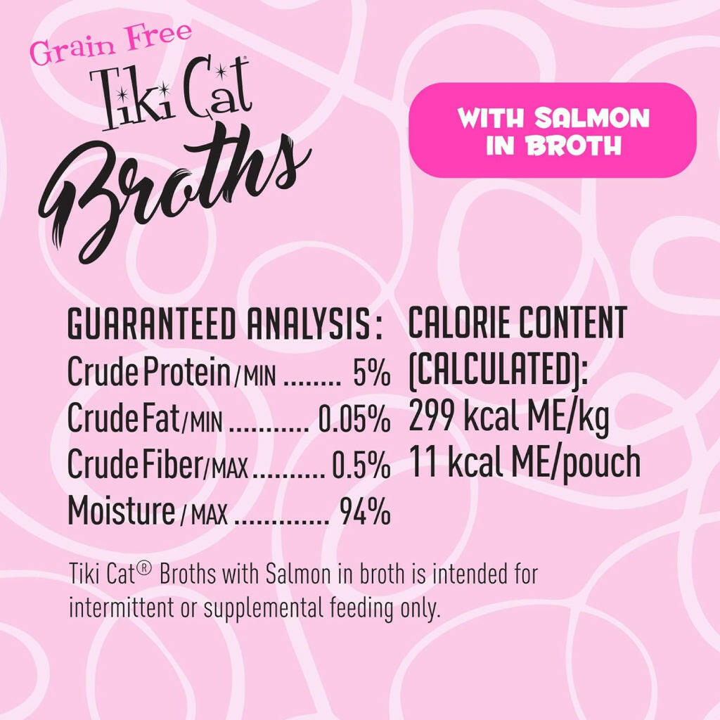 Tiki Cat Born Carnivore Broths Salmon in Broth Wet Cat Food