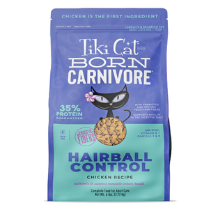 Tiki Cat Born Carnivore Hairball Control Chicken Recipe Dry Cat Food - 6 lb - Dry Cat Food 1