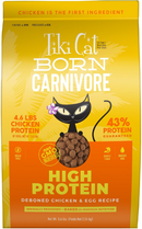 Tiki Cat Born Carnivore High Protein Deboned Chicken & Egg Dry Food - 5.6 lbs - Dry Cat Food 10