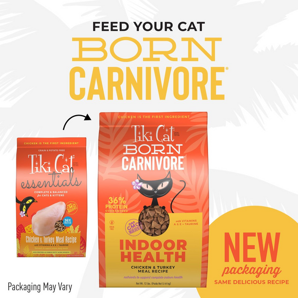 Tiki Cat Born Carnivore Indoor Health Chicken & Turkey Meal Dry Food for Cats - Dry Cat Food 2