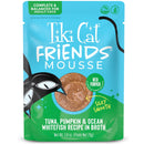 Tiki Cat Friends Mousse in Broth Grain-Free Wet Cat Food 2.5-oz case of 12 - Tuna, Pumpkin & Ocean Whtefish - Cat Food 9