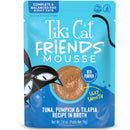 Tiki Cat Friends Mousse in Broth Grain-Free Wet Cat Food 2.5-oz case of 12 - Tuna, Pumpkin & Tilapia - Cat Food 4
