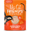 Tiki Cat Friends Mousse in Broth Grain-Free Wet Cat Food 2.5-oz case of 12 - Chicken & Pumpkin - Cat Food 5