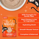Tiki Cat Friends Mousse in Broth Grain-Free Wet Cat Food 2.5-oz case of 12 - Cat Food 28
