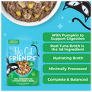 Tiki Cat Friends Tuna Ocean Whitefish & Pumpkin Recipe in Broth Wet Cat Food (2.8-oz x 12 pouches) - Cat Food 5