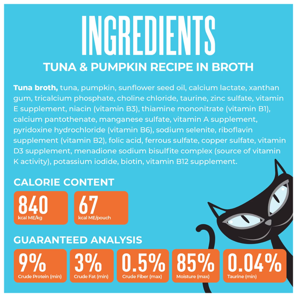 Tiki Cat Friends Tuna & Pumpkin Recipe in Broth Wet Cat Food (2.8-oz x 12 pouches) - Cat Food 3