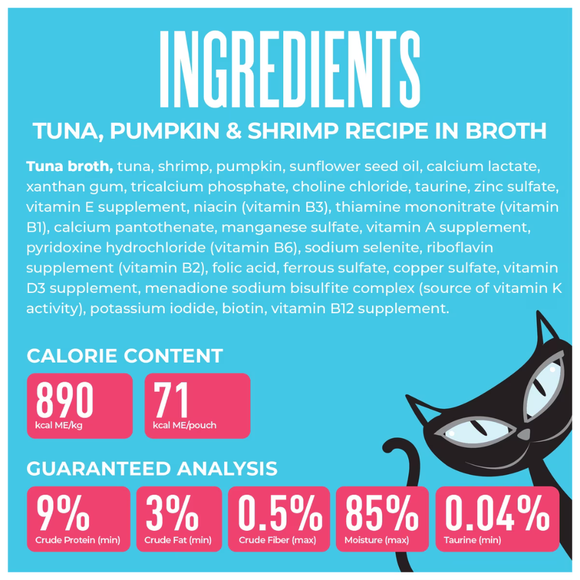 Tiki Cat Friends Tuna Shrimp & Pumpkin Recipe in Broth Wet Cat Food (2.8-oz x 12 pouches) - Cat Food 3