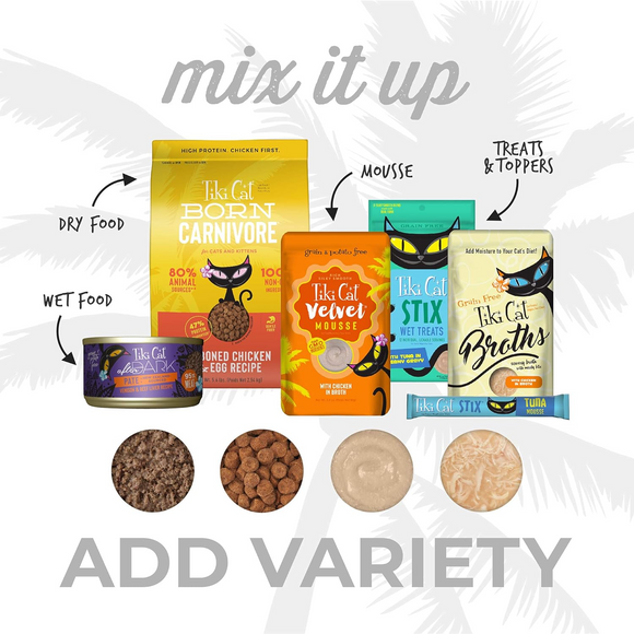 Tiki Cat Grill Mackerel & Sardine in Calamari Consomme Grain-Free Canned Food for Cats - Wet Cat Food 12
