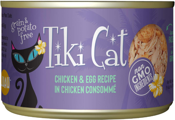 Tiki Cat Koolina Chicken - 6 oz cans; case of 8 - Wet Cat Food 12