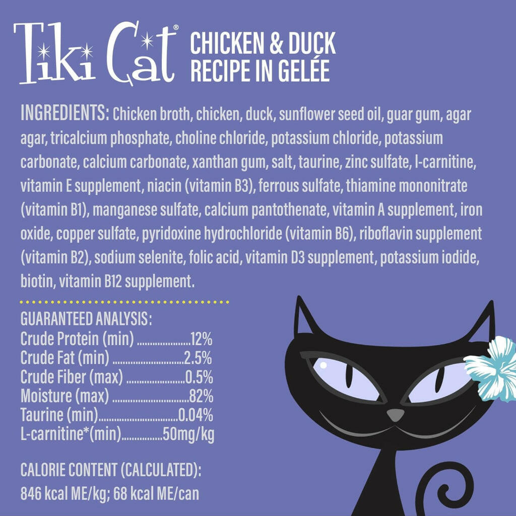 Tiki Cat Luau Lean Gelee Chicken and Duck Grain-Free Wet Food For Cats