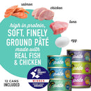Tiki Cat Luau Pate Grain-Free Wet Food for Cats -Variety Pack (2.8 oz x 12 cans)