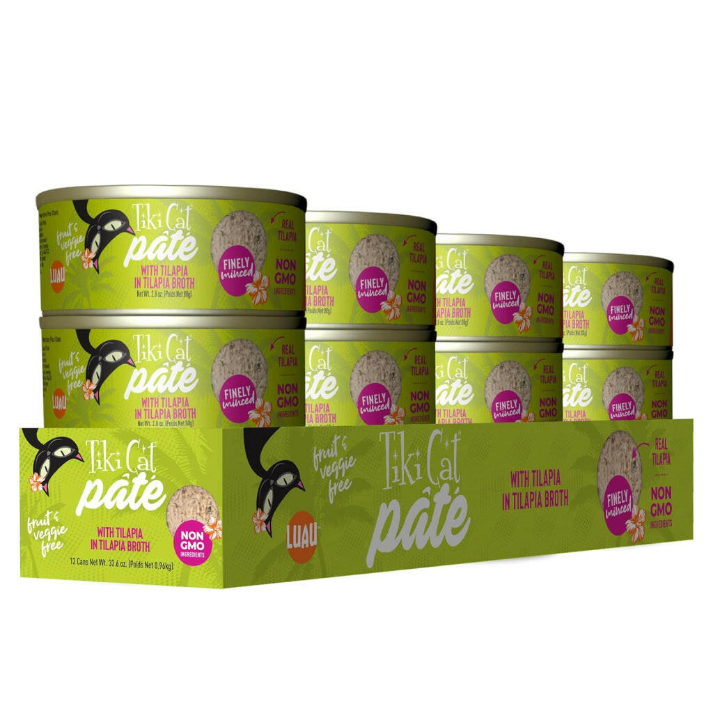 Tiki Cat Luau Tilapia Pate Grain-Free Wet Food For Cats