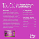 Tiki Cat Hanalei Salmon Grain Free Canned Wet Food For Cats (2.8 oz x 12 cans)