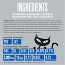 Tiki Cat Silver Comfort Chicken Chicken Liver & Pumpkin Recipe in Broth Low Phosphorus Puree for Cats Age 11+ (6 oz x 6