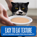 Tiki Cat Silver Comfort Chicken Chicken Liver & Pumpkin Recipe in Broth Low Phosphorus Puree for Cats Age 11+ (6 oz x 6