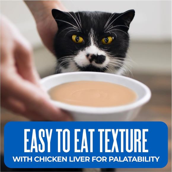 Tiki Cat Silver Comfort Chicken Chicken Liver & Pumpkin Recipe in Broth Low Phosphorus Puree for Cats Age 11+ (6 oz x 6