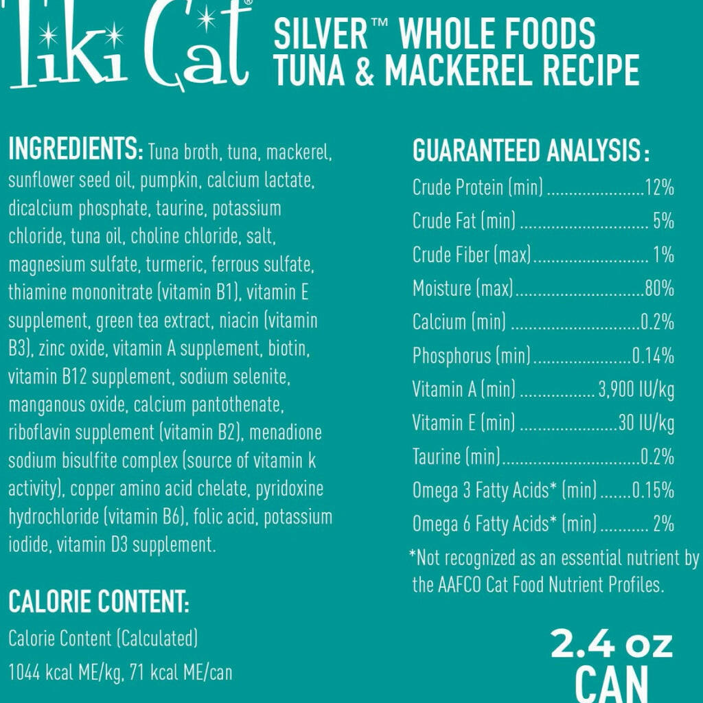 Tiki Cat Silver Tuna & Mackerel - Senior Grain-Free Wet Food