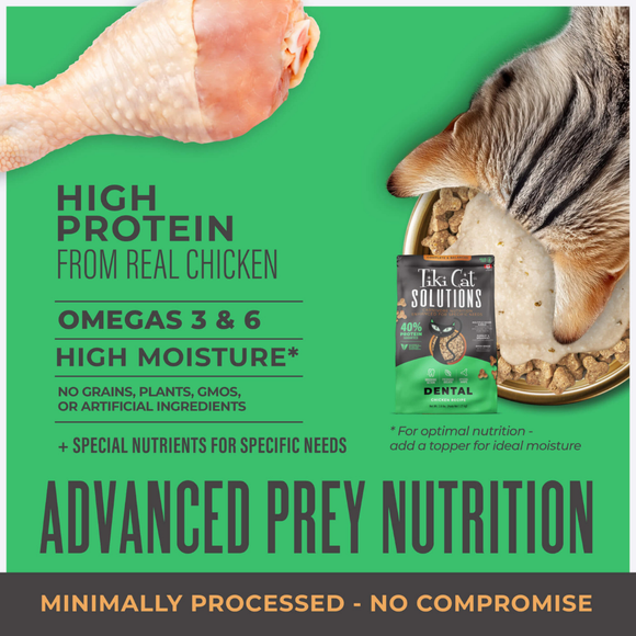 Tiki Cat Solutions Dental Grain Free Chicken Recipe Dry Cat Food - Cat Food 3