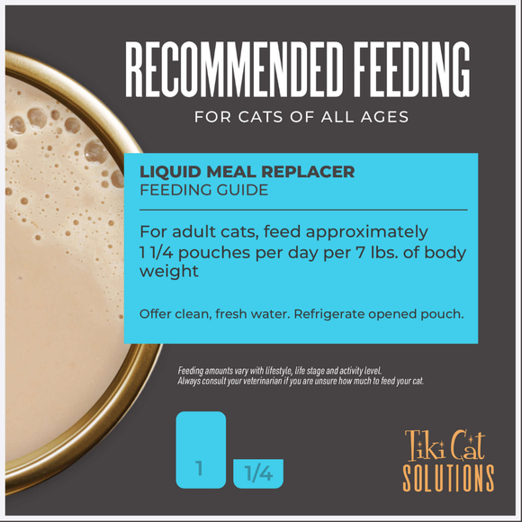 Tiki Cat Solutions Liquid Meal Replacer Tuna in Goat’s Milk for Cats (6 oz x 6 pouches) - Cat Food 5