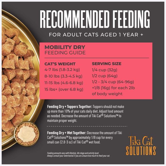 Tiki Cat Solutions Mobility Grain Free Chicken & Turkey Recipe Dry Cat Food (2.8 lb) - Cat Food 3