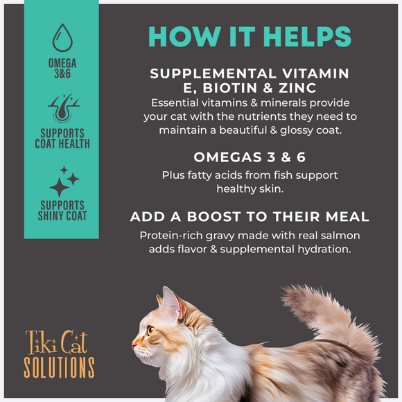 Tiki Cat Solutions Skin & Coat Grain Free Salmon & Herring Recipe Dry Cat Food - Cat Food 5