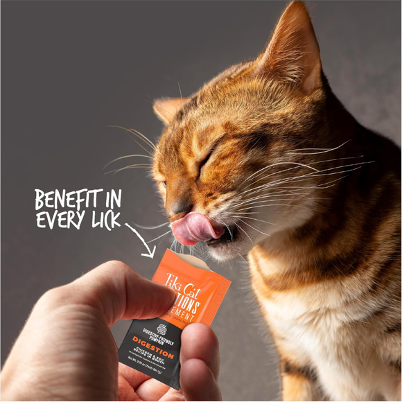 Tiki Cat Solutions Supplement Digestion Chicken & Egg Recipe in Broth for Cats (0.28 oz x 20 sachets) - Cat Food 8