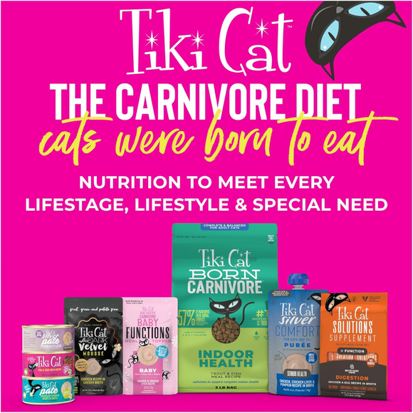 Tiki Cat Solutions Supplement Mobility Chicken Recipe in Broth for Cats (0.28 oz x 20 sachets) - Cat Food 10