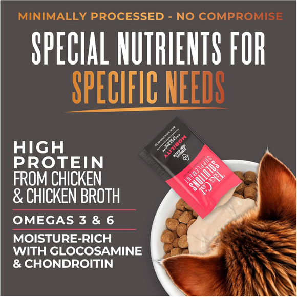 Tiki Cat Solutions Supplement Mobility Chicken Recipe in Broth for Cats (0.28 oz x 20 sachets) - Cat Food 2