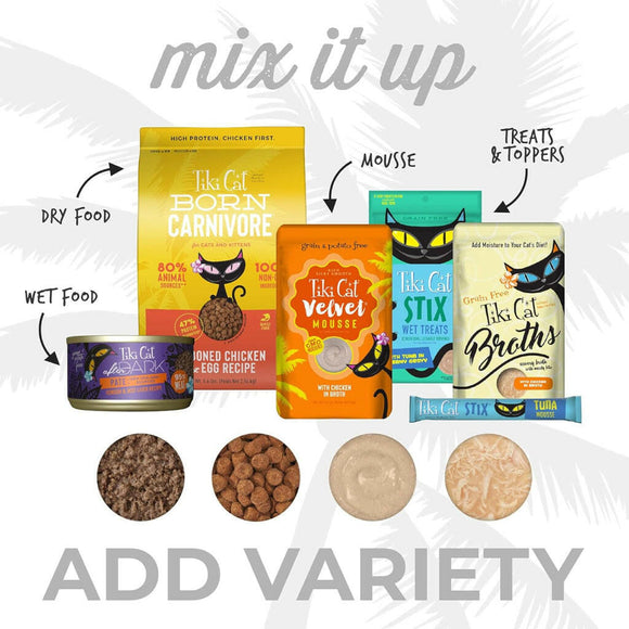 Tiki Cat Special Mousse Fussy Duck & Egg Wet Food For Cats