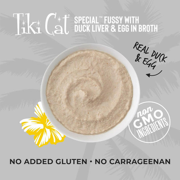 Tiki Cat Special Mousse Fussy Duck & Egg Wet Food For Cats