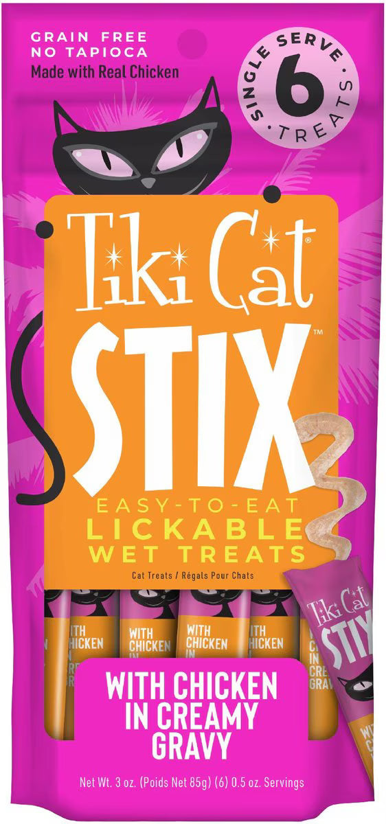 Tiki Cat Stix Chicken Mousse - 6-count - (1-pack) - Food Topper 1