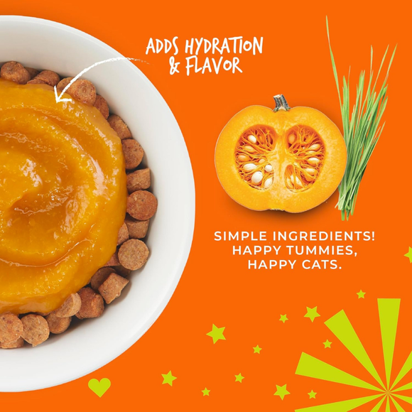 Tiki Cat Tummy Topper Pumpking Recipe Puree Meal Topper for Cats (1.5 oz x 12 pouches) - Cat Food 3
