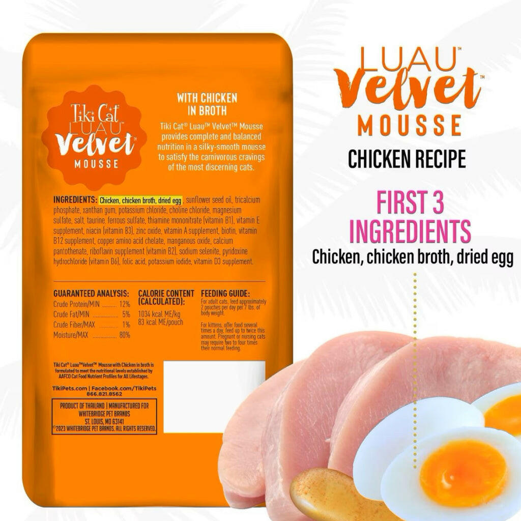 Tiki Cat Luau Velvet Mousse Chicken  Grain-Free Wet Food