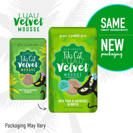 Tiki Cat Velvet Mousse Tuna & Mackerel (2.8 oz x 12 pouches) - Wet Cat Food 2