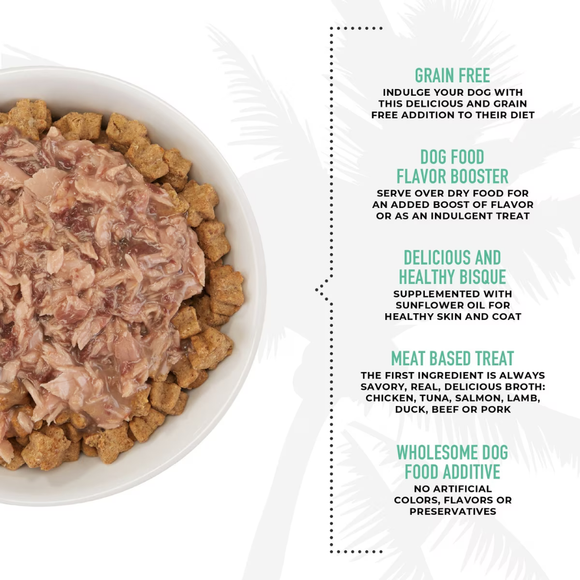 Tiki Dog Born Carnivore Flavor Booster Meal Tooper for Dogs (1.5 oz x 12 pouches) - Dog Food 52