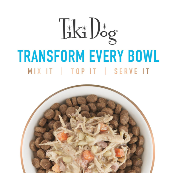 Tiki Dog Born Carnivore Flavor Booster Meal Tooper for Dogs (1.5 oz x 12 pouches) - Dog Food 54