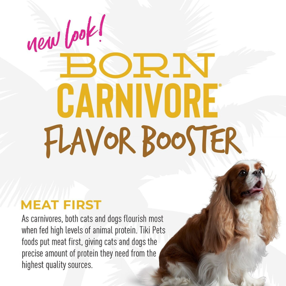 Tiki Dog Born Carnivore Flavor Booster Meal Tooper for Dogs (1.5 oz x 12 pouches) - Dog Food 40