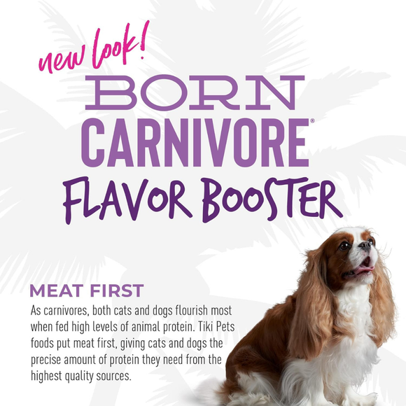 Tiki Dog Born Carnivore Flavor Booster Meal Tooper for Dogs (1.5 oz x 12 pouches) - Dog Food 20
