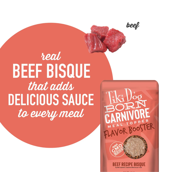 Tiki Dog Born Carnivore Flavor Booster Meal Tooper for Dogs (1.5 oz x 12 pouches) - Dog Food 38