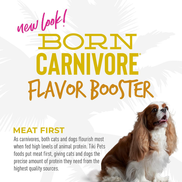 Tiki Dog Born Carnivore Flavor Booster Meal Tooper for Dogs (1.5 oz x 12 pouches) - Dog Food 28