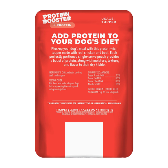 Tiki Dog Born Carnivore Protein Booster Food Topper for Dogs (2.1 oz x 12 pouches) - Dog Food 13