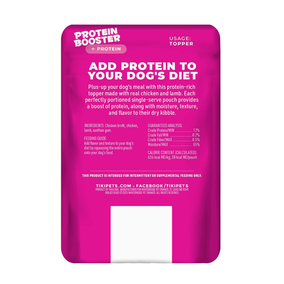 Tiki Dog Born Carnivore Protein Booster Food Topper for Dogs (2.1 oz x 12 pouches) - Dog Food 4