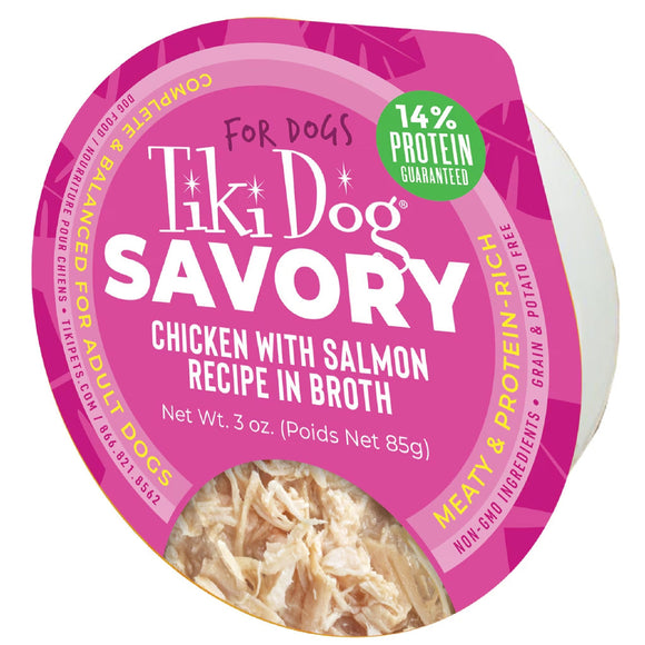 Tiki Dog Savory Grain-Free Wet Dog Food, 3-oz, pack of 4 Dog Food.