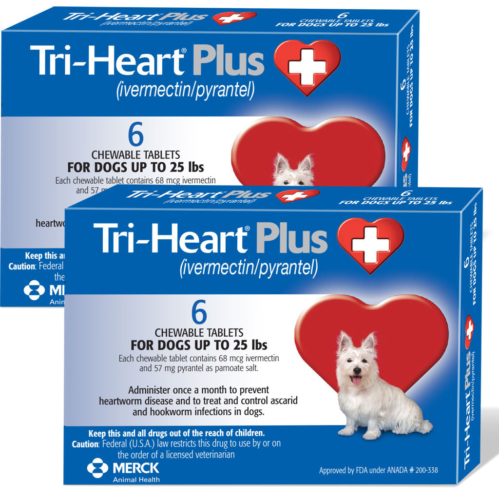 Tri-Heart Plus Chewable Tablet for Small Dogs | Up 25lbs