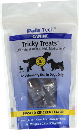 Tricky Treats with Mos Max roasted chicken flavor for dogs