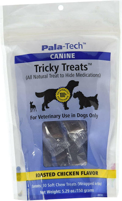 Tricky Treats with Mos Max roasted chicken flavor for dogs